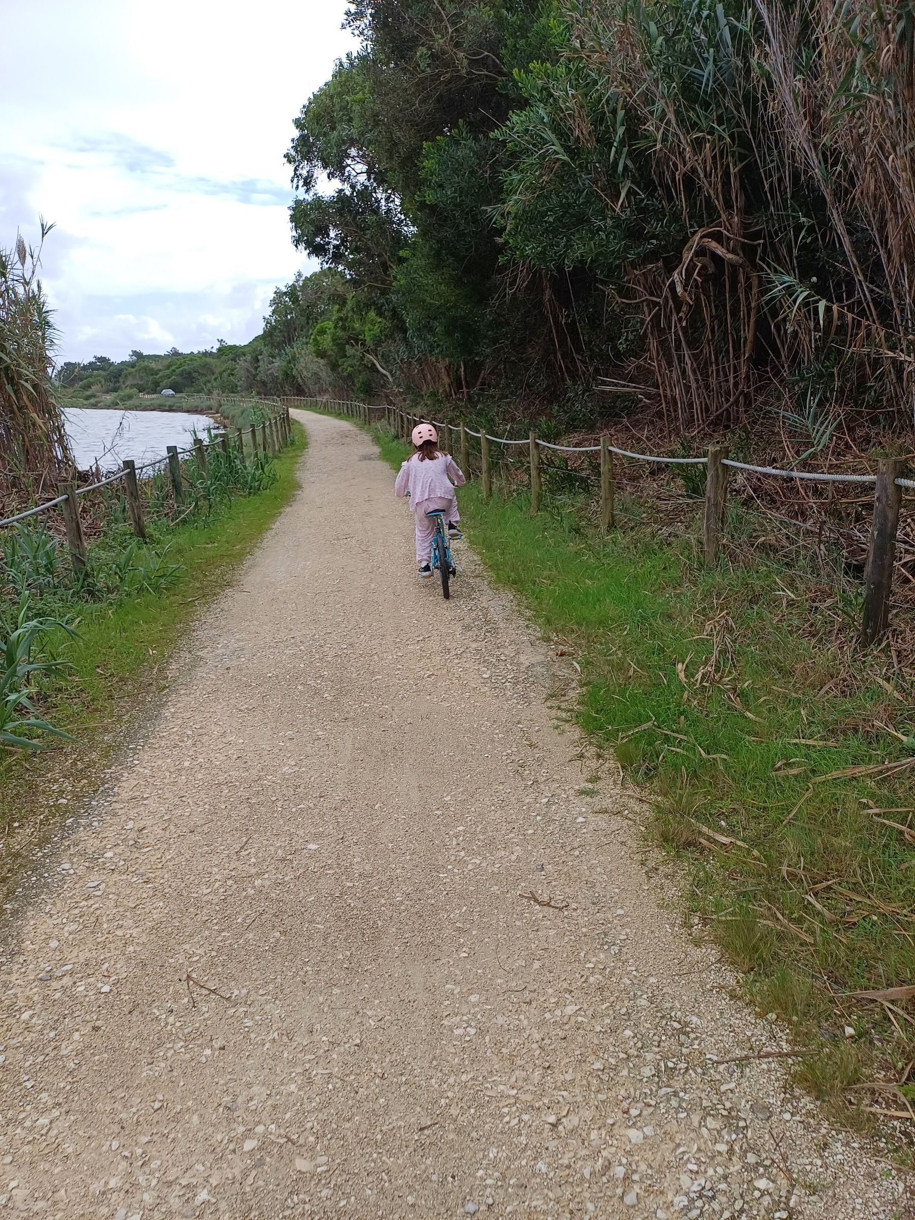 Passeio de bicicleta junto à lagoa de Óbidos